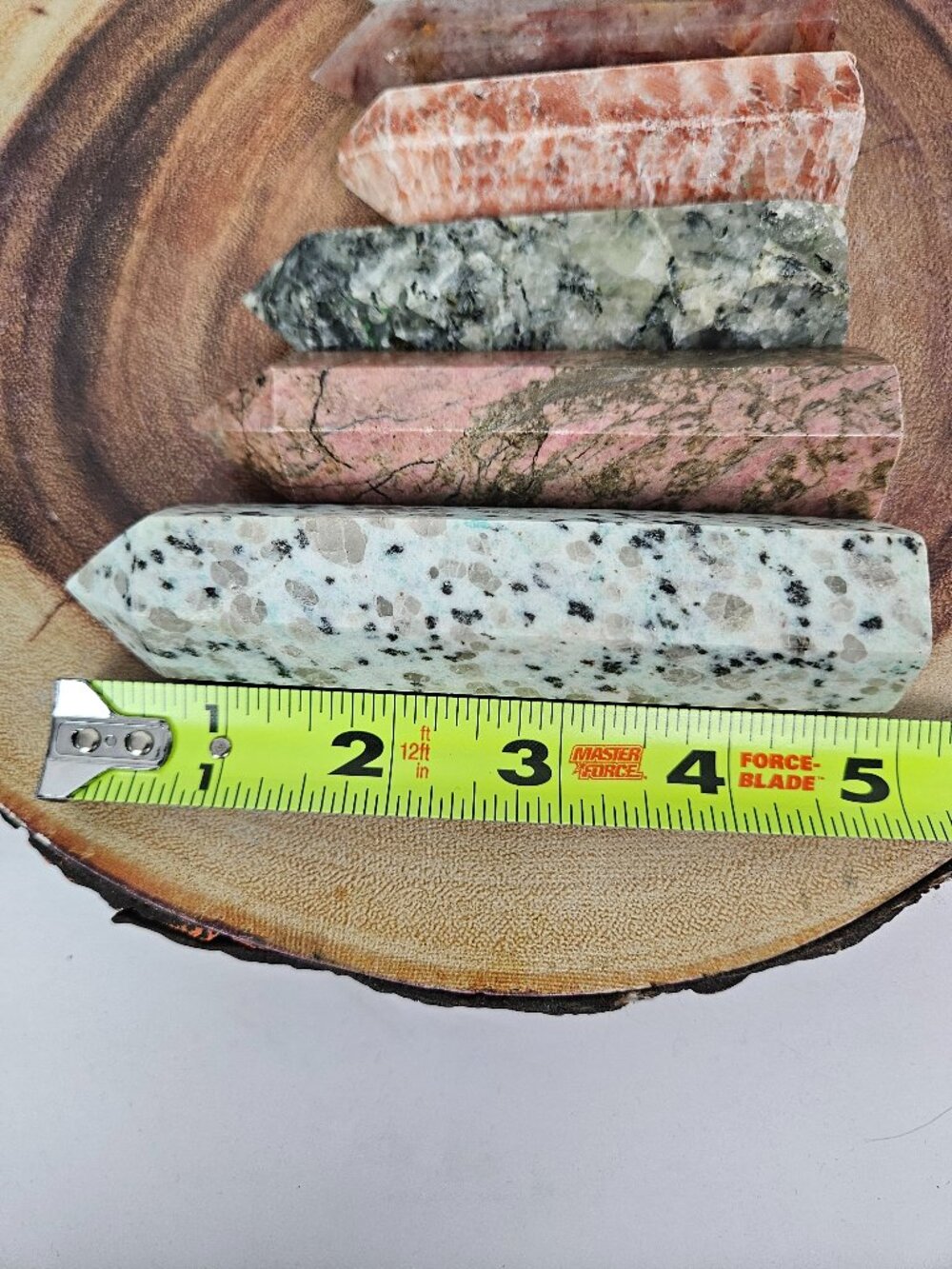 Bundle of 9 Assorted Crystal Stone Obelisk Point Tower Set - Picture 5 of 6